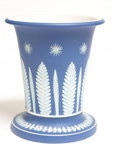 Wedgwood Blue Jasper Dip Vase