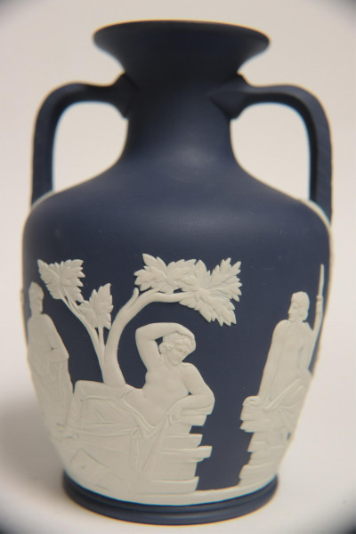 Wedgwood Dark Blue Portland Vase & Tobacco Jar