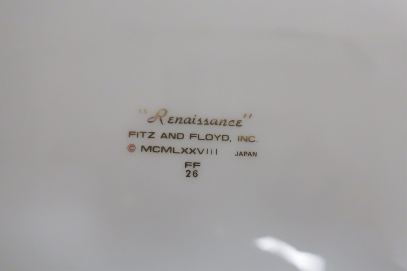 14 Fritz & Floyd Porcelain Service Plates