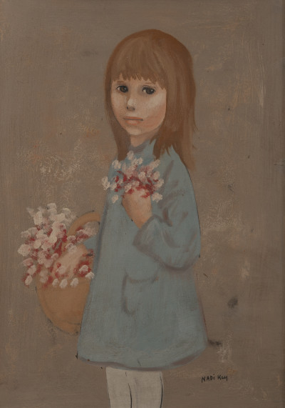 Image for Lot Nadi Ken - Girl with flowers