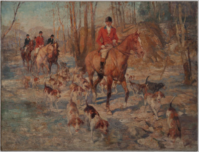 Image for Lot Arthur Ernst Becher - The Hunt, Picking Up The Trail