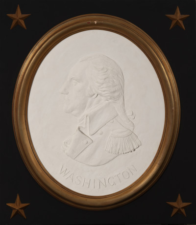 Image for Lot David Pryor Adickes - George Washington bas-relief