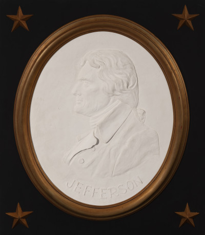 David Pryor Adickes - Thomas Jefferson bas-relief