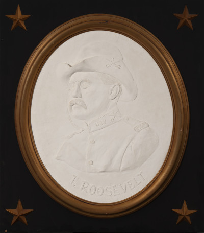 David Pryor Adickes - Theodore Roosevelt bas-relief