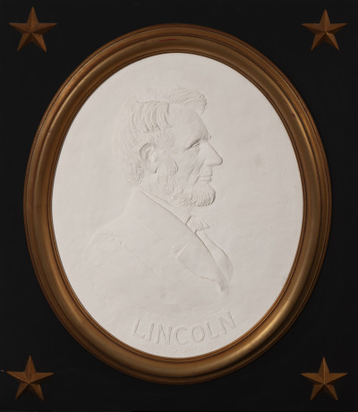 Image for Lot David Pryor Adickes - Abraham Lincoln bas-relief