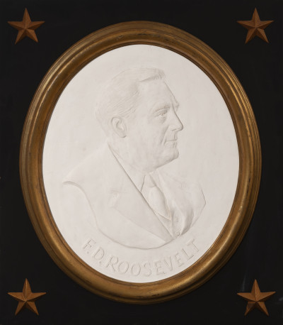 Image for Lot David Pryor Adickes - Franklin D. Roosevelt bas-relief