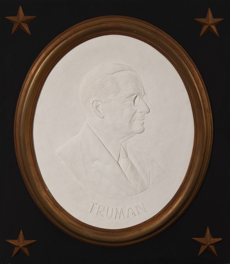 David Pryor Adickes - Harry Truman bas-relief