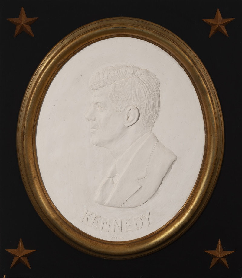 David Pryor Adickes - John F. Kennedy bas-relief