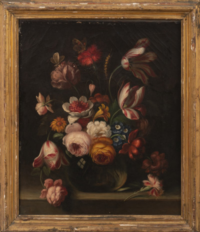 Artist Unknown - Untitled (Still life with peonies)