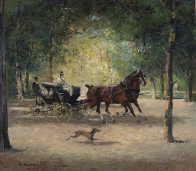 Image for Lot Ludwig Gschossmann - Horse And Carriage Ride