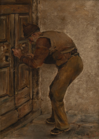 Image for Lot Artist Unknown - Untitled (Locking the door)