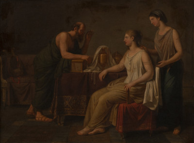 Image for Lot Artist Unknown - Aspasia and Socrates