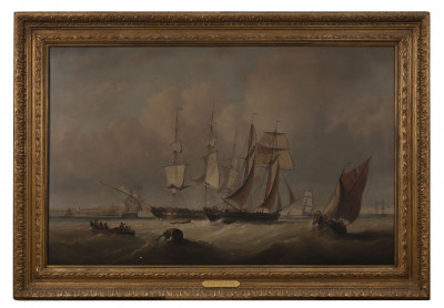 George Chambers - Shipping off Brighton, Sussex