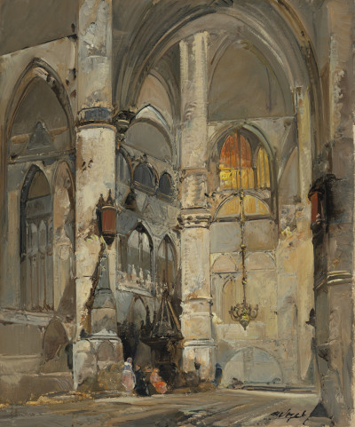 Image for Lot Jan de Vogel - Cathedral Interior