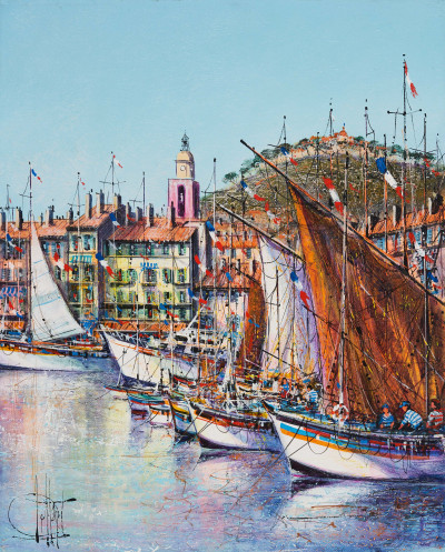 Image for Lot Guy Dessapt - St. Tropez Harbor