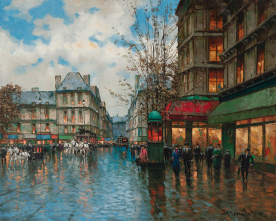 Image for Lot Pierre Latour - Evening Lights In The City