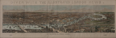 Artist Unknown - Panorama of the River Thames, The Illustrated London News