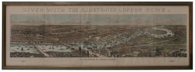 Artist Unknown - Panorama of the River Thames, The Illustrated London News