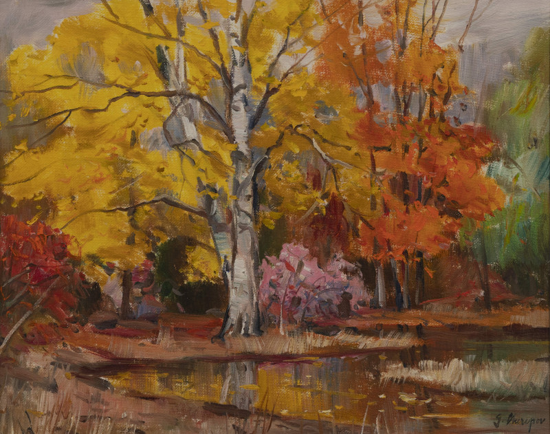 George Cherepov - Group, three (3) early and late autumn scenes