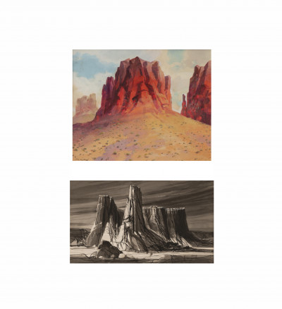 Image for Lot Various Artists - Group, two (2) southwestern scenes