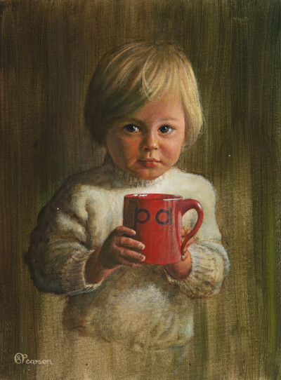 Image for Lot Stephen Pearson - Child With Cup