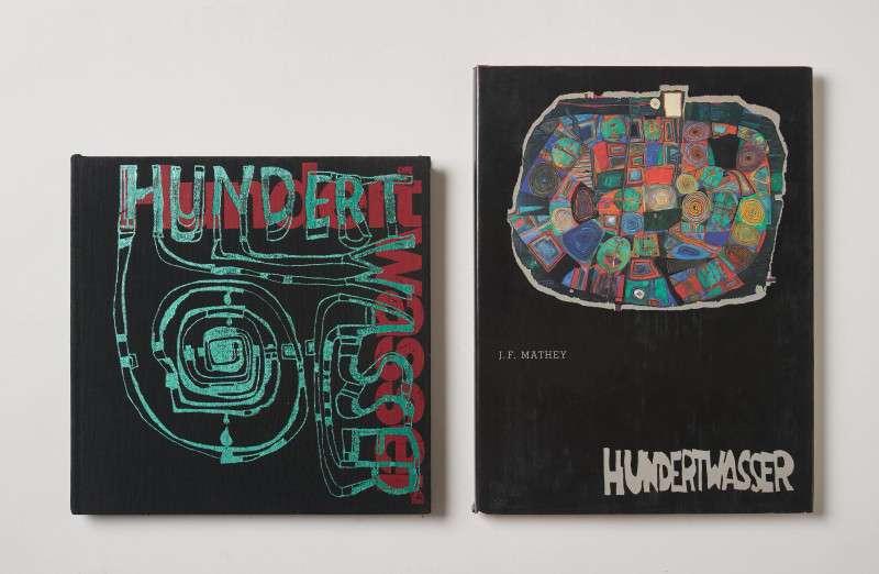 Collection of 8 Friedensreich Hundertwasser books