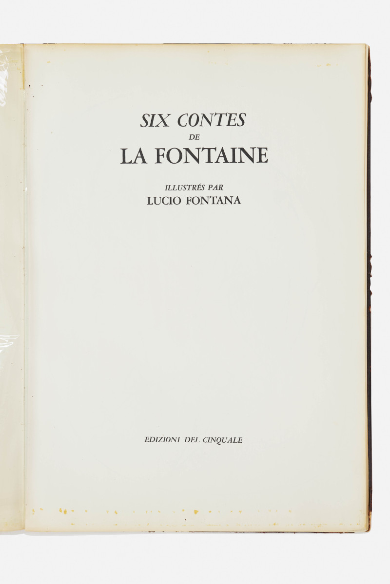 Lucio Fontana - Six Contes de La Fontaine (Rigo-Ruhé L-27)