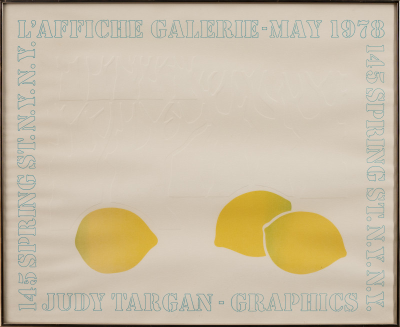 Judy Targan - L`Affice Galleries May 1978 Exhibition poster