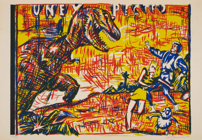 Unknown Artist - Group of ten, (10) Untitled (T-Rex)