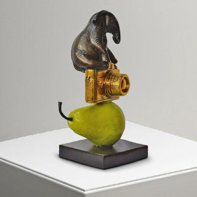 Gillie and Marc Schattner - The elephant just wanted a camera and pear