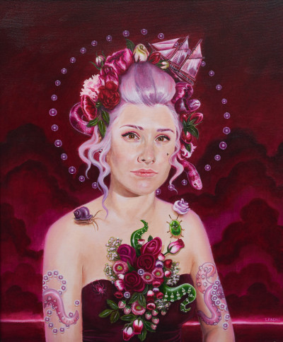 Image for Lot Edith Lebeau - Untitled (Pink portrait)
