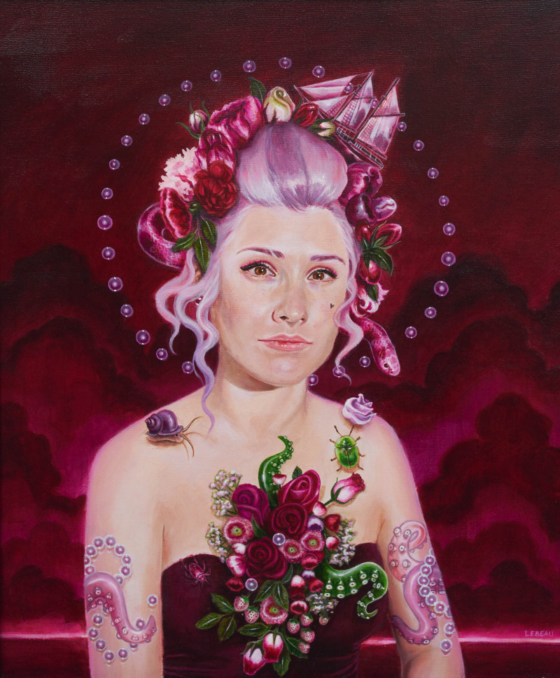 Edith Lebeau - Untitled (Pink portrait)