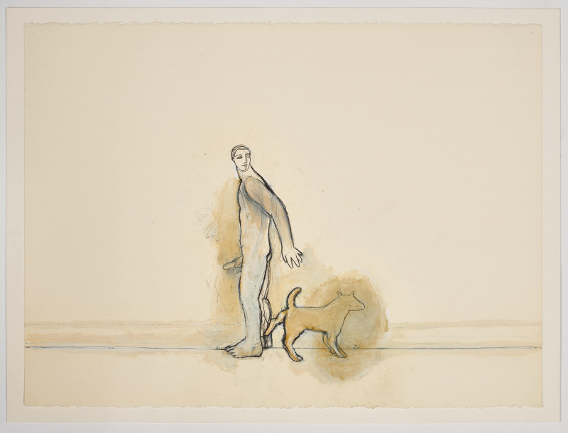 Maria Scotti - Untitled (Man with dog I)