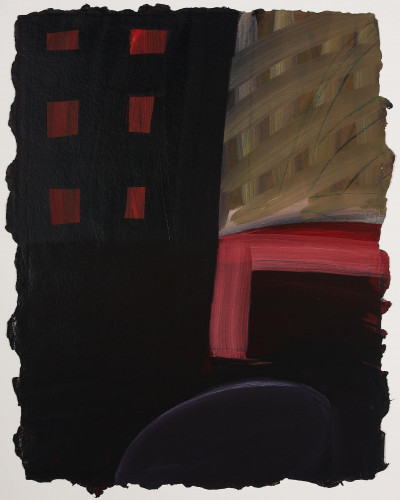 Nancy Tokar Miller - Two abstract interior scenes