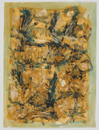 David Rankin - Untitled (Green on yellow)