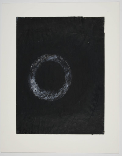Unknown Artist - Untitled (White circle on black)