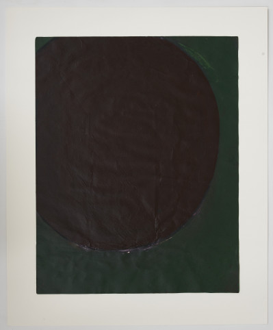 Unknown Artist - Untitled (Black circle on green)