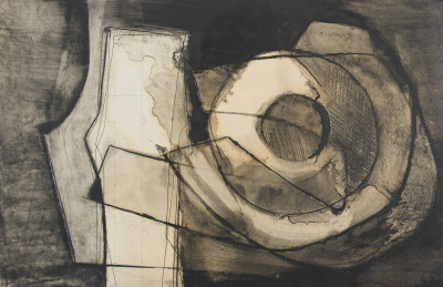 Benoît Gilsoul - Untitled (Black and White Composition)