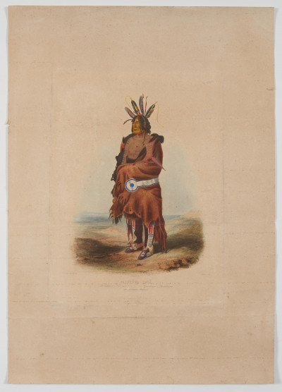 Charles Bodmer (attributed) - Pachtuwa-Chta, An Arikara Warrior