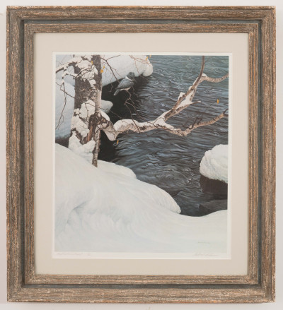 Robert Bateman - Untitled (Winter lake)