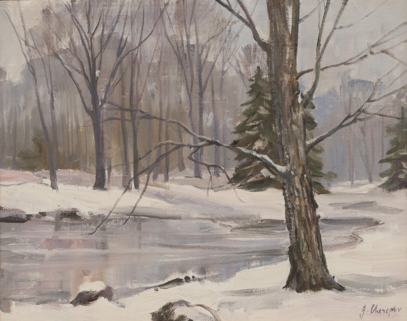 George Cherepov - Group, two (2) winter scenes