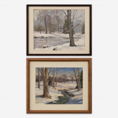 Image for Lot George Cherepov - Group, two (2) winter scenes
