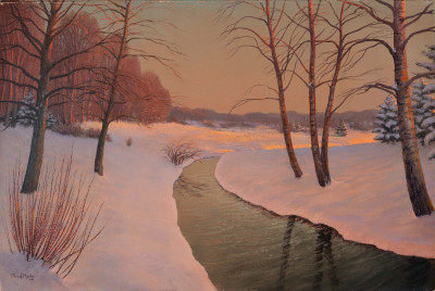 Image for Lot J.L. van der Meide - Winter Path