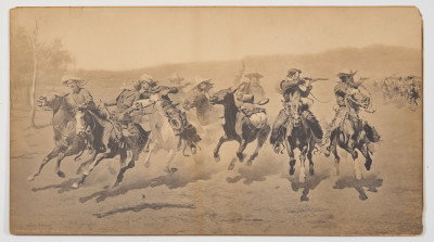 Frederic Remington - Untitled (Cowboys)