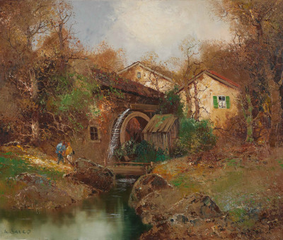 Image for Lot Willi Bauer - Water Mill