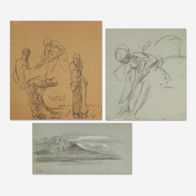 Various Artists - Group, three (3) works on paper