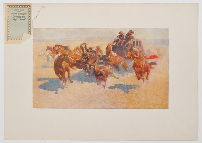 Frederic Remington - Group, four (4) Western scenes and four (4) Gibson Girls