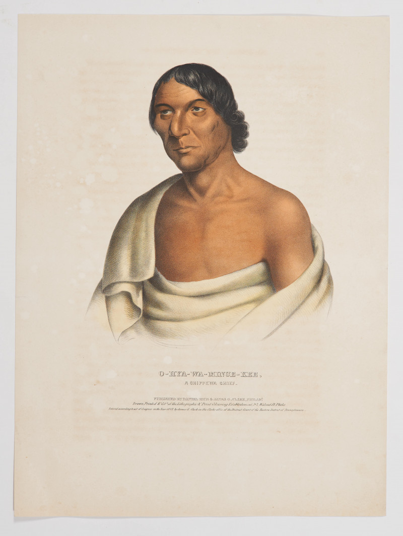 E.C. Biddle - Group, three (3) Native American portraits