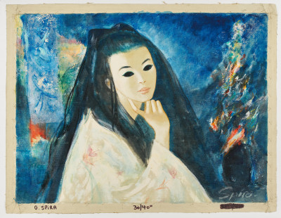 Georges Spiro - Untitled (Geisha with dark eyes)