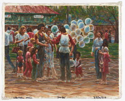 Wendell Hall - Blue Balloons Seller